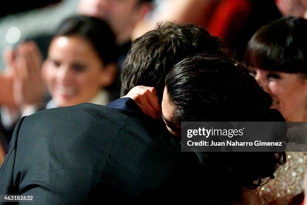 Dani Rovira and Clara Lago attend the 2015 edition of the 'Goya Cinema Awards' ceremony at Centro de Congresos Principe Felipe on February 7, 2015 in...