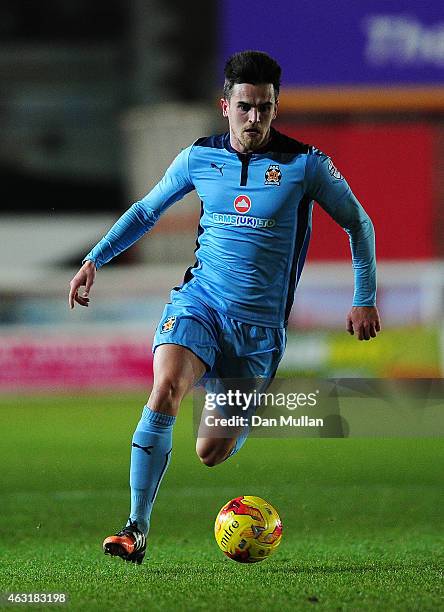 Ryan Donaldson of Cambridge United in action during the Sky Bet League Two match between Exeter City and Cambridge United at St. James Park on...