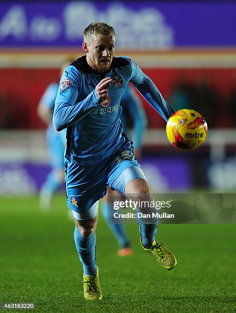 Robbie Simpson of Cambridge United in action during the Sky Bet League Two match between Exeter City and Cambridge United at St. James Park on...