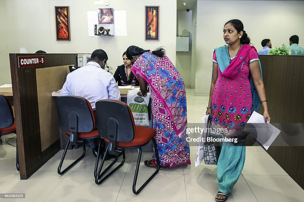 Inside An Axis Bank Branch As Company Earnings Rise