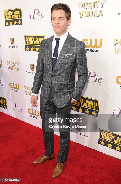 James Marsden attends the19th Annual Critics' Choice Movie Awards at Barker Hangar on January 16, 2014 in Santa Monica, California.