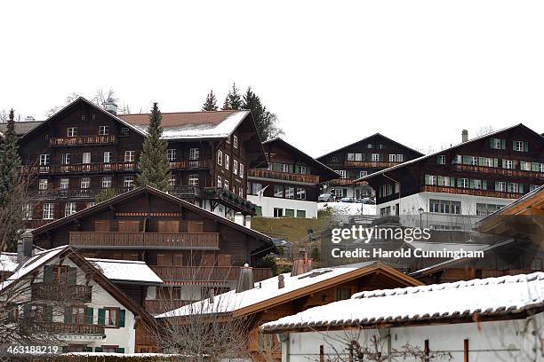 General view of the Institut Le Rosey Gstaad winter campus on January 16, 2014 in Gstaad, Switzerland.