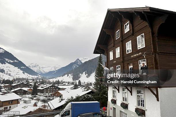 General view of the Institut Le Rosey Gstaad winter campus on January 16, 2014 in Gstaad, Switzerland.