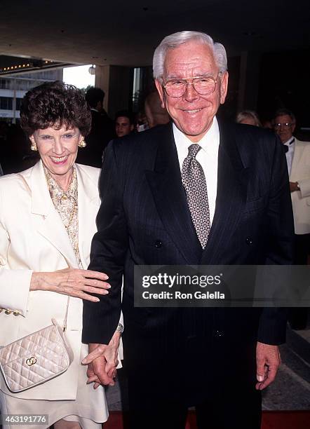 Reverend Robert H. Schuller and wife Arvella attend the "Ragtime" Opening Night Performance on June 15, 1997 at the Shubert Theatre in Century City,...