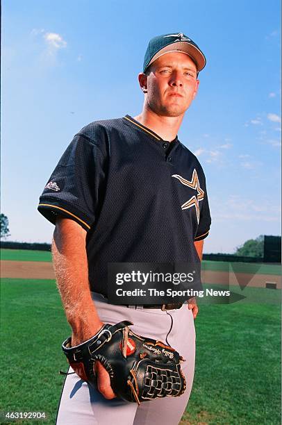 Billy Wagner of the Houston Astros poses for a photo on February 26, 1998.