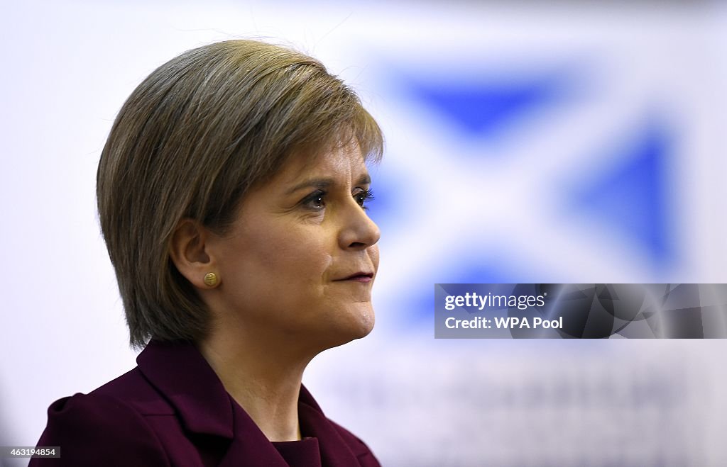 Nicola Sturgeon Delivers Anti-Austerity Speech At Universtiy College London