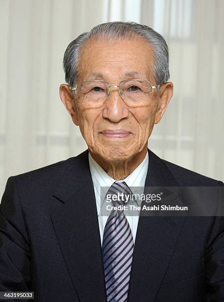 Former Japanese Imperial Army intelligent officer Hiroo Onoda speaks during the Asahi Shimbun interview on June 22, 2010 in Tokyo, Japan. Leutinant...