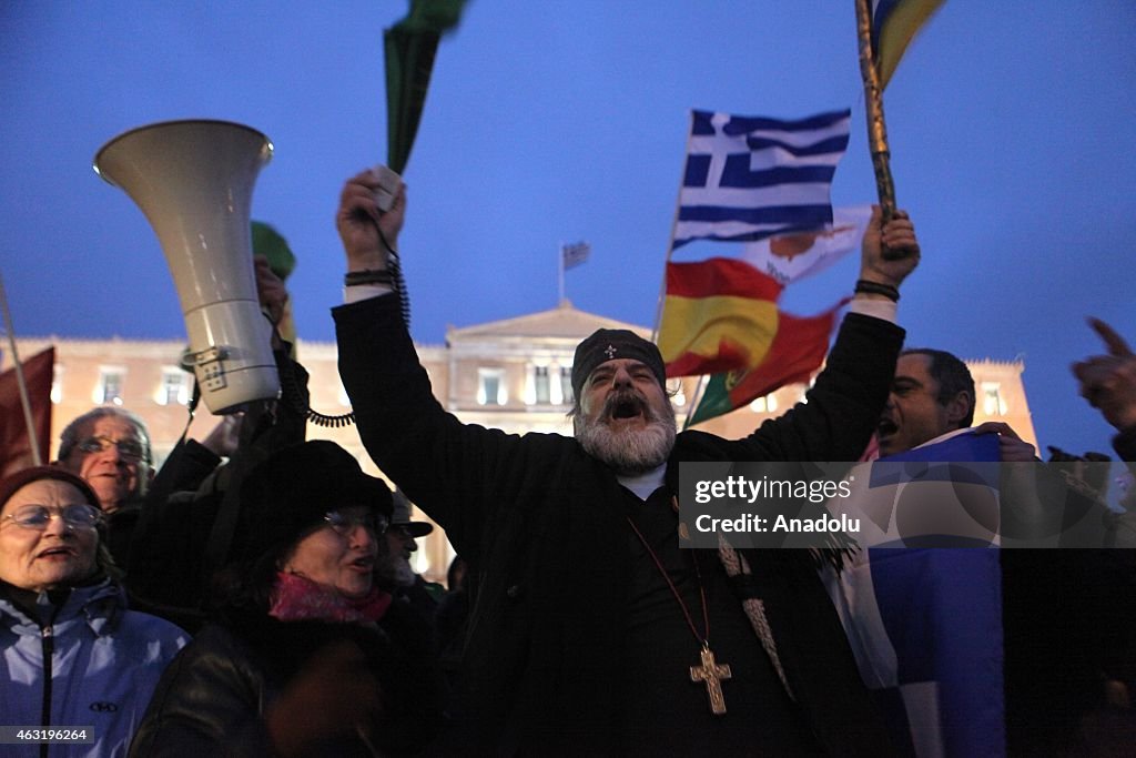 Protest in solidarity with the Greek government