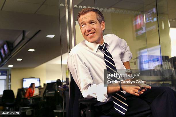 Television news anchor Brian Williams is photographed for Los Angeles Times in New York, United States. PUBLISHED IMAGE. CREDIT MUST BE: Carolyn...