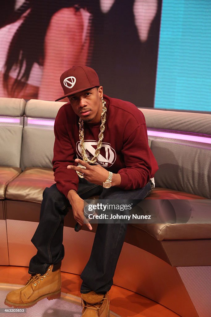 Nick Cannon Visits BET's "106 & Park"