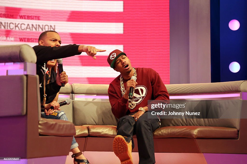 Nick Cannon Visits BET's "106 & Park"