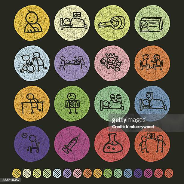 patient icon - cat scan stock illustrations