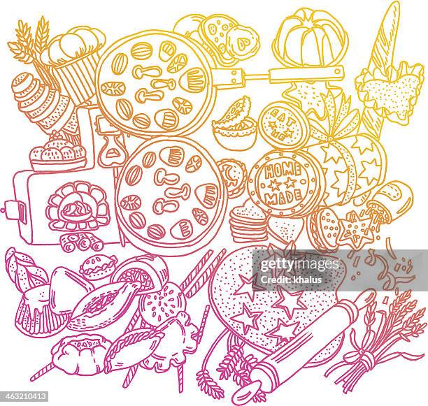 sweets background - jello stock illustrations