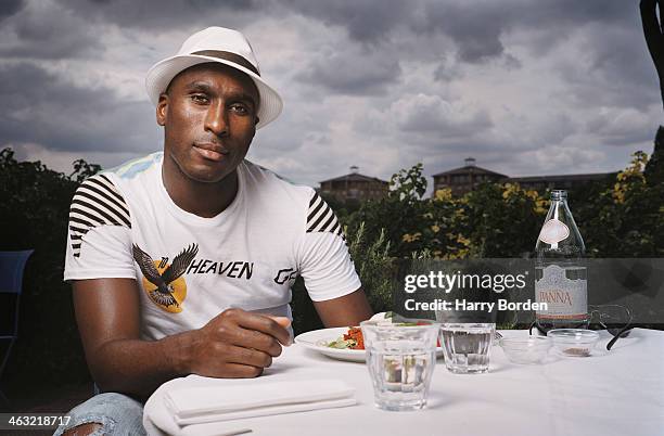 Former professional footballer Sol Campbell is photographed for the Observer in London, United Kingdom.