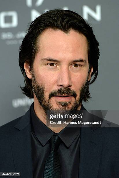 Actor Keanu Reeves attends the '47 Ronin' Photocall at Hotel Bayerischer Hof on January 17, 2014 in Munich, Germany.
