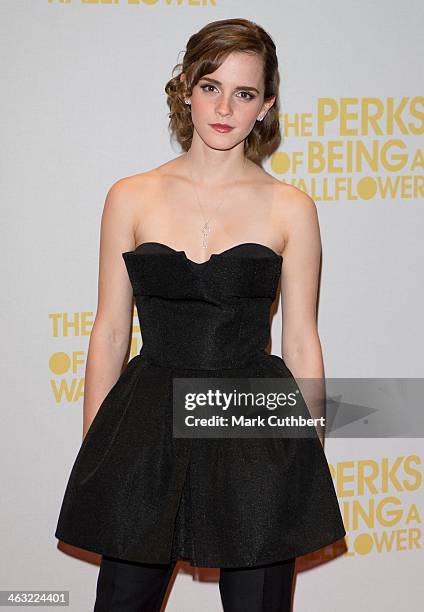 Emma Watson attends a special screening of 'The Perks of Being The Wallflower' at The Mayfair Hotel on September 26, 2012 in London, England.