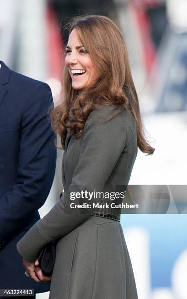 Catherine, Duchess of Cambridge attends the official launch of The Football Association's National Football Centre at St George's Park on October 9,...