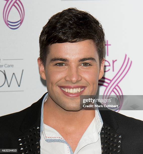 Joe McElderry attends Breast Cancer Care's Fashion Show to kick off Breast Cancer Awareness Month at Grosvenor House, on October 3, 2012 in London,...