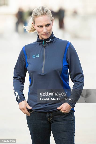 Zara Phillips attends the Musto: By Royal Appointment clothing range press event at Somerset House on October 4, 2012 in London, England.