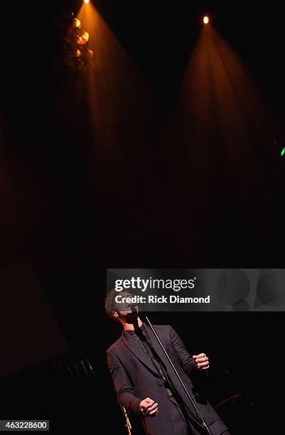 Mikky Ekko performs at the Sports Illustrated 2015 Swimsuit Takes Over Nashville With Kings of Leon event on February 11, 2015 in Nashville,...