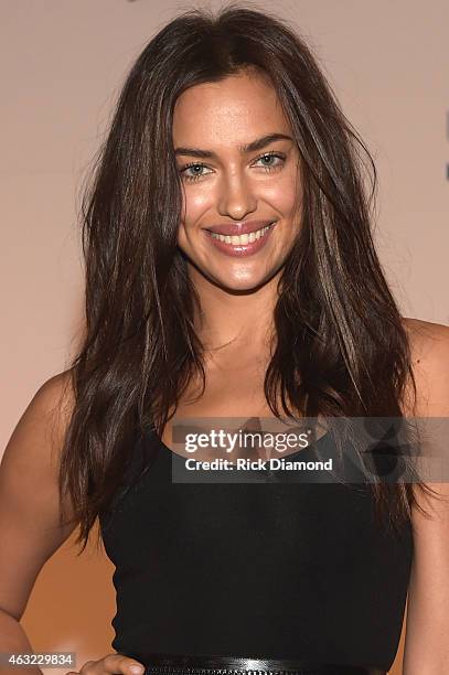 Swimsuit model Irina Shayk attends the Sports Illustrated 2015 Swimsuit Takes Over Nashville With Kings of Leon event on February 11, 2015 in...