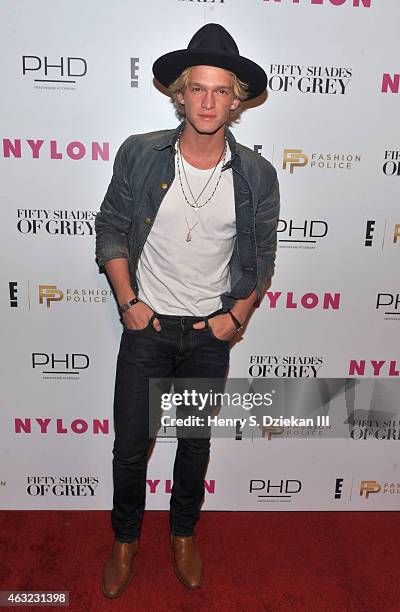 Cody Simpson attends E!, 'Fashion Police' and NYLON kick-off New York Fashion Week with a Fifty Shades of Fashion event in celebration of the release...