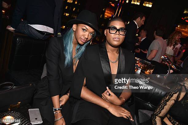Elisa Johnson and EJ Johnson attend E!, "Fashion Police" and NYLON kick-off New York Fashion Week with a 50 Shades Of Fashion event in celebration of...