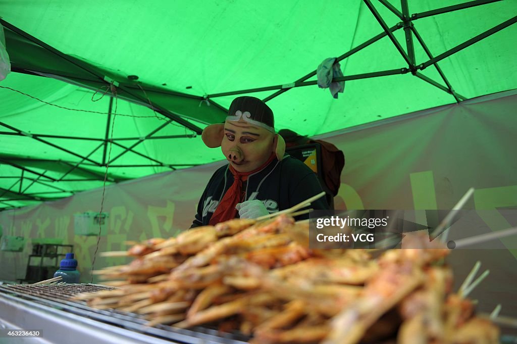 "Pigsy" Barbecue In Rizhao