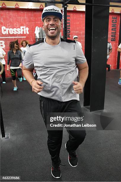 Drama attends the Reebok Seeding Lounge Workout with French Montana, Lita Lewis And DJ Drama at Reebok Lounge on February 11, 2015 in West Hollywood,...