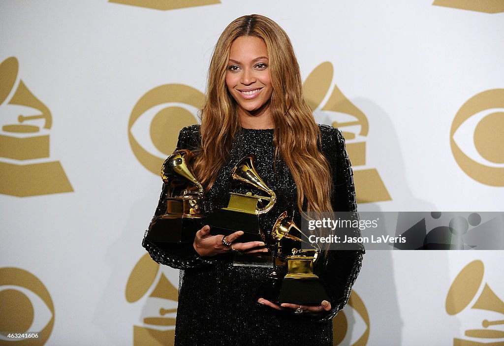 57th GRAMMY Awards - Press Room