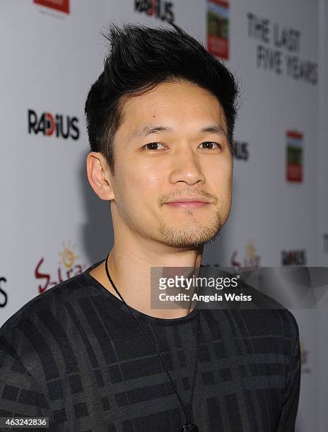 Actor Harry Shum attends the premiere of RADiUS' 'The Last Five Years' at ArcLight Hollywood on February 11, 2015 in Hollywood, California.