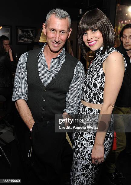 Producer Adam Shankman and actress Krysta Rodriguez attend the premiere of RADiUS' 'The Last Five Years' after party at Wood & Vine on February 11,...