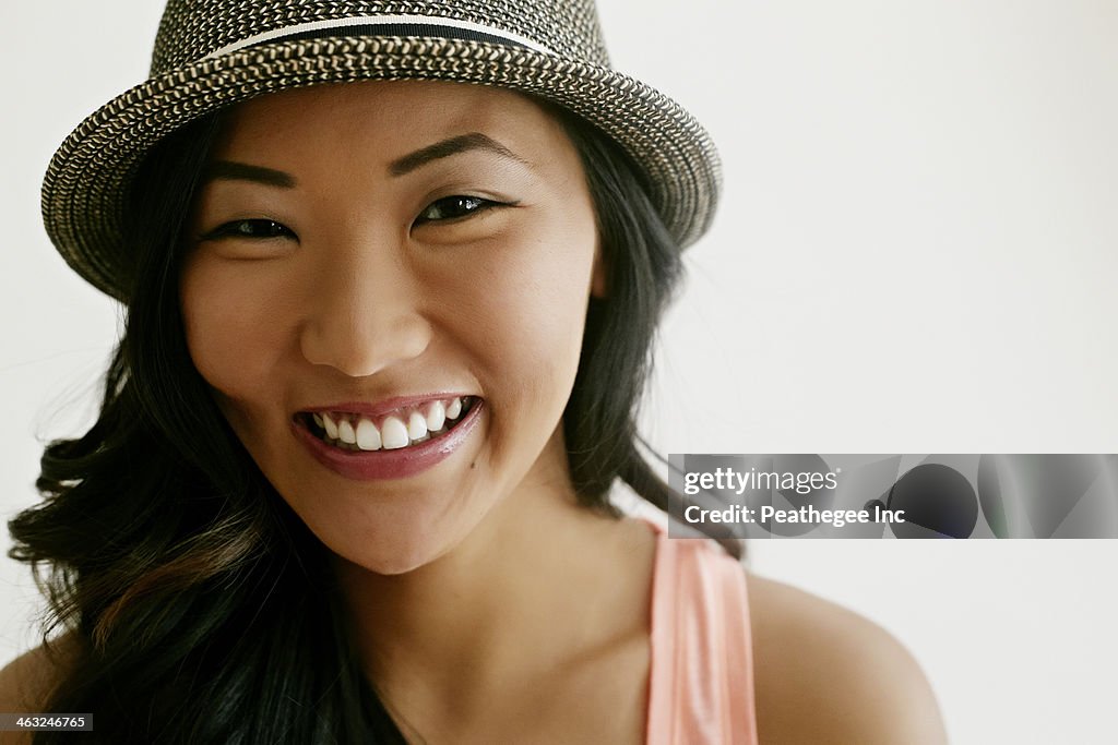 Korean woman smiling