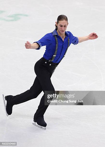 Jason Brown of United States performs during the Men Short Program on day one of the ISU Four Continents Figure Skating Championships 2015 at the...