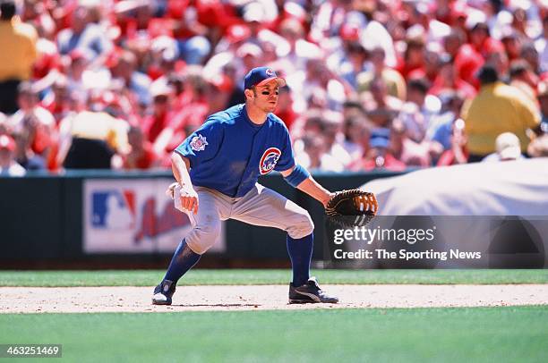 Mark Bellhorn of the Chicago Cubs during the game against the St. Louis Cardinals on May 14, 2002 at Busch Stadium in St. Louis, Missouri.