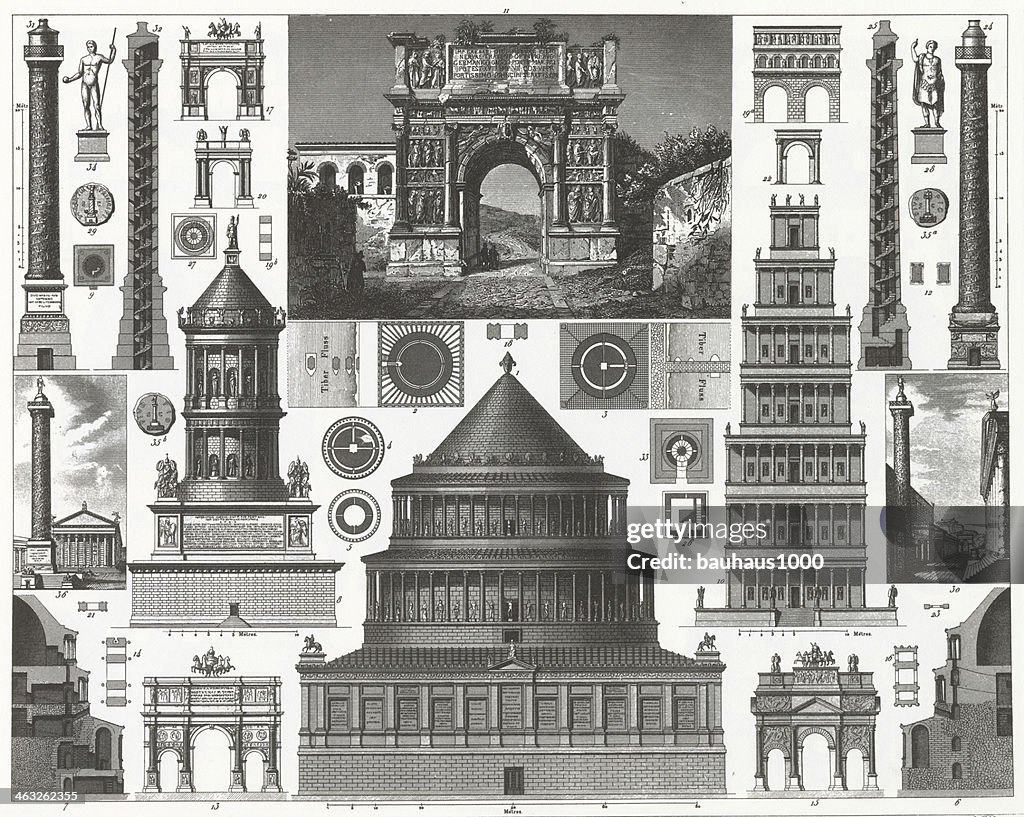 Engraving Roman Architecture High-Res Vector Graphic - Getty Images