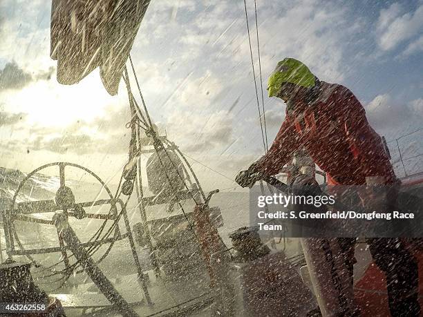 In this handout image provided by the Volvo Ocean Race onboard Dongfeng Race Team, I don't have a good waterproof housing for my DSLR so I decided to...