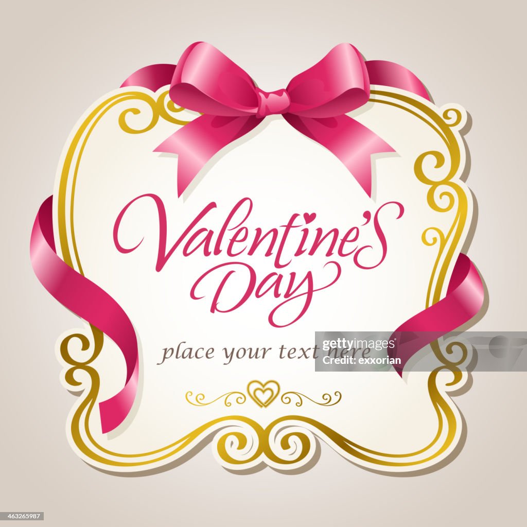 Valentine's fita Moldura