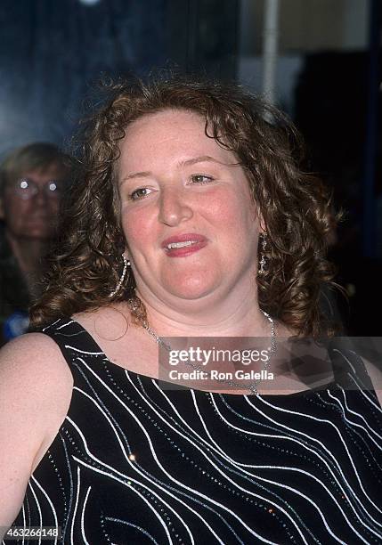 Actress Rusty Schwimmer attends "The Perfect Storm" Westwood Premiere on June 26, 2000 at the Mann Village Theatre in Westwood, California.