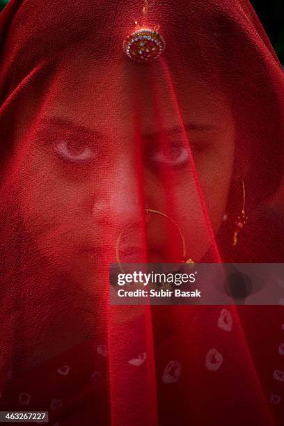 veiled woman with traditional ornaments - veiling stock pictures, royalty-free photos & images