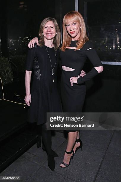 Frances Berwick, President, NBCU Cable Entertainment Lifestyle Networks and Kathy Griffin, Host, E!'s "Fashion Police" attend E!, "Fashion Police"...