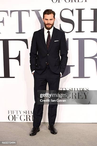 Jamie Dornan attends the UK Premiere of "Fifty Shades Of Grey" at Odeon Leicester Square on February 12, 2015 in London, England.