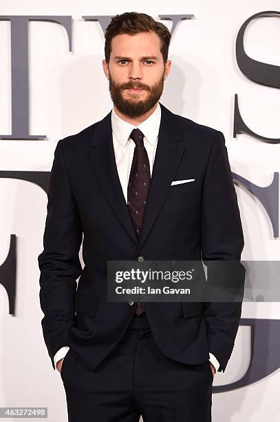 Jamie Dornan attends the UK Premiere of "Fifty Shades Of Grey" at Odeon Leicester Square on February 12, 2015 in London, England.