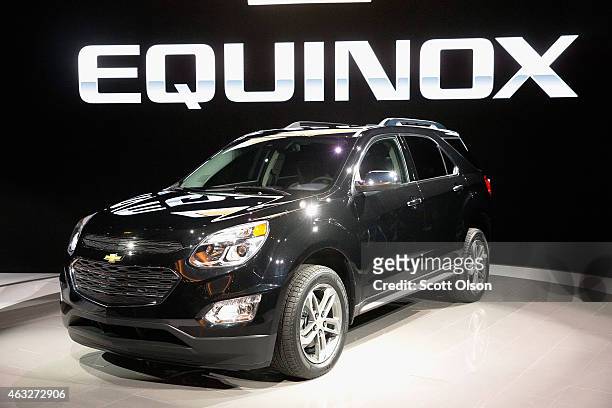 Chevrolet introduces the 2016 Equinox at the Chicago Auto Show on February 12, 2015 in Chicago, Illinois. The auto show, which has the highest...