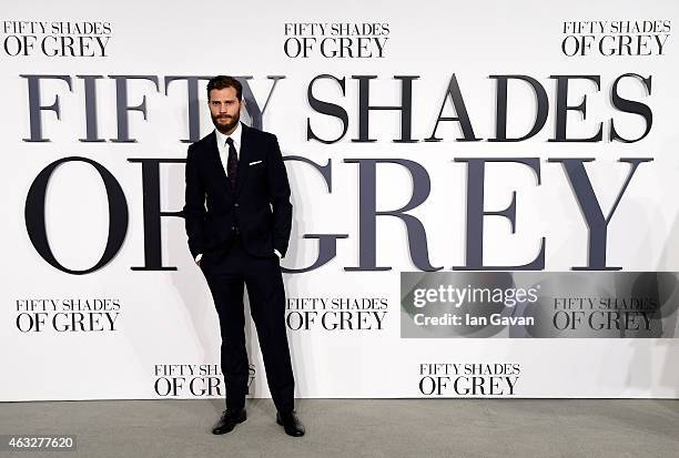 Jamie Dornan attends the UK Premiere of "Fifty Shades Of Grey" at Odeon Leicester Square on February 12, 2015 in London, England.