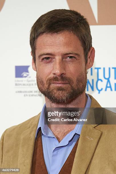 Actor William Miller attends "Samba" premiere at the Palafox cinema on February 12, 2015 in Madrid, Spain.