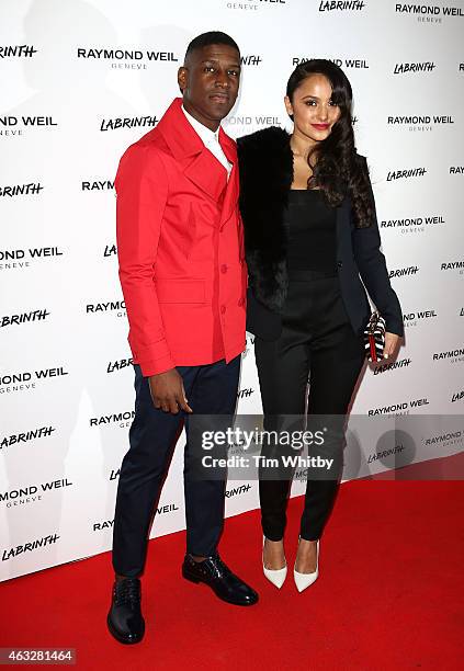 Labrinth and Muz attend as Labrinth hosts Raymond Weil Pre-BRIT Awards dinner at The Mosaica on February 12, 2015 in London, England.