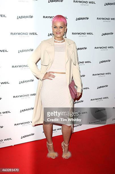 Etta Bond attends as Labrinth hosts Raymond Weil Pre-BRIT Awards dinner at The Mosaica on February 12, 2015 in London, England.