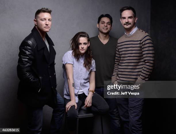 Actors Lane Garrison, Kristen Stewart, Peyman Moaadi and director Peter Sattler pose for a portrait during the 2014 Sundance Film Festival at the...