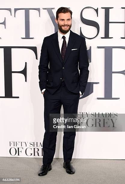Jamie Dornan attends the UK Premiere of "Fifty Shades Of Grey" at Odeon Leicester Square on February 12, 2015 in London, England.